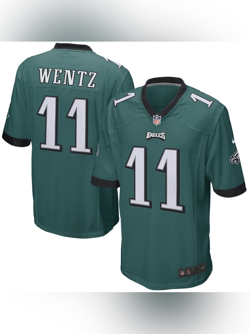 Nike Philadelphia Eagles Carson Wentz #11 Game Jersey Midnight Green Size Small